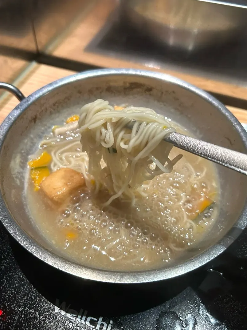 마무리로 끓인 칼국수 사리