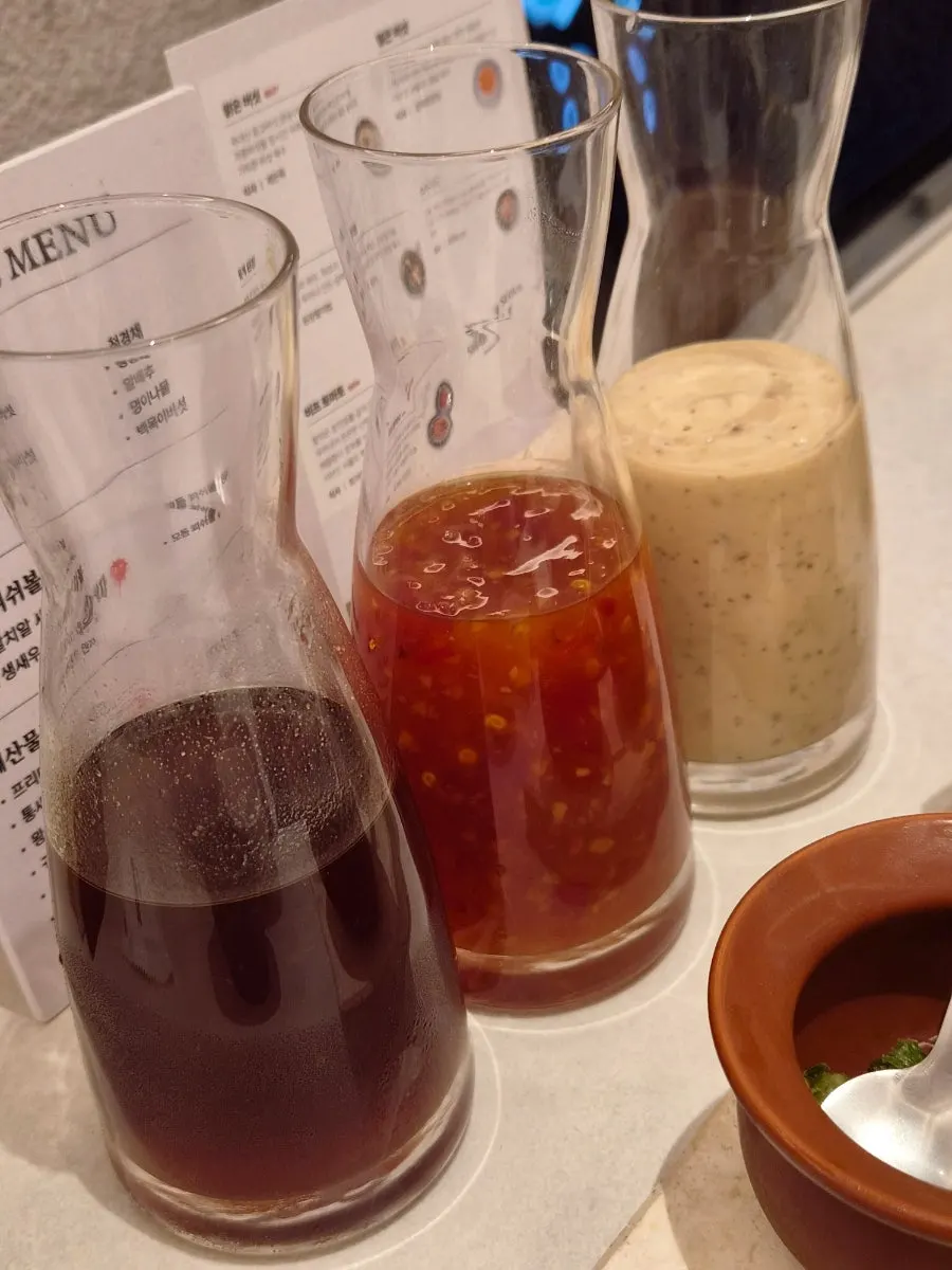 A table well-suited for group gatherings at Shabu in Seoul Hapjeong Branch