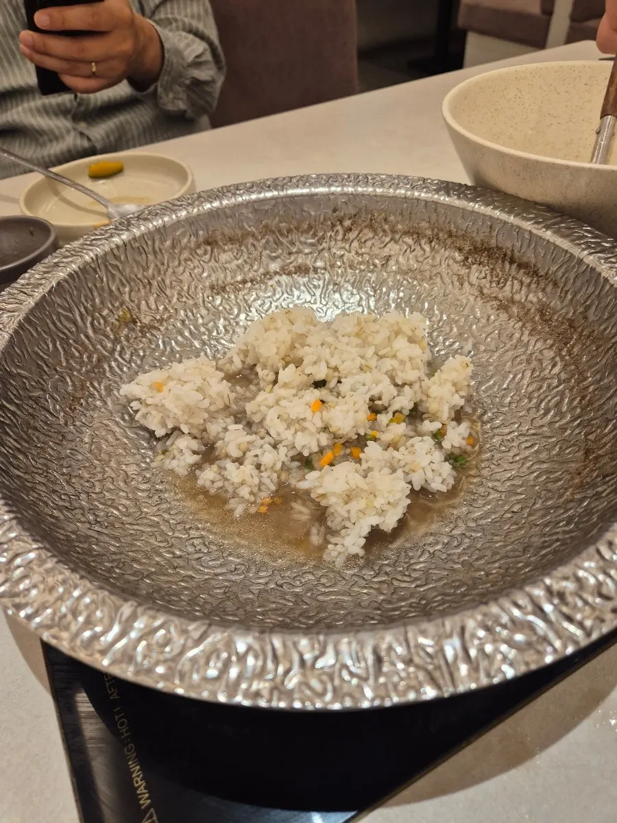 Egg porridge made by staff