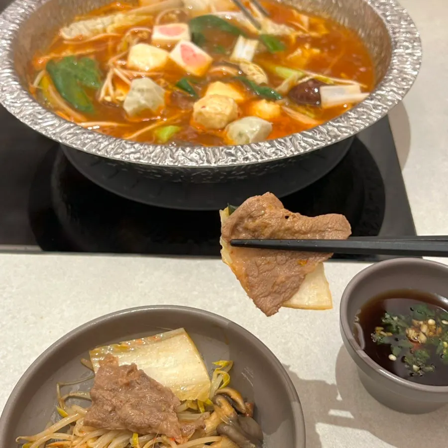 알목심 샤브샤브 구성