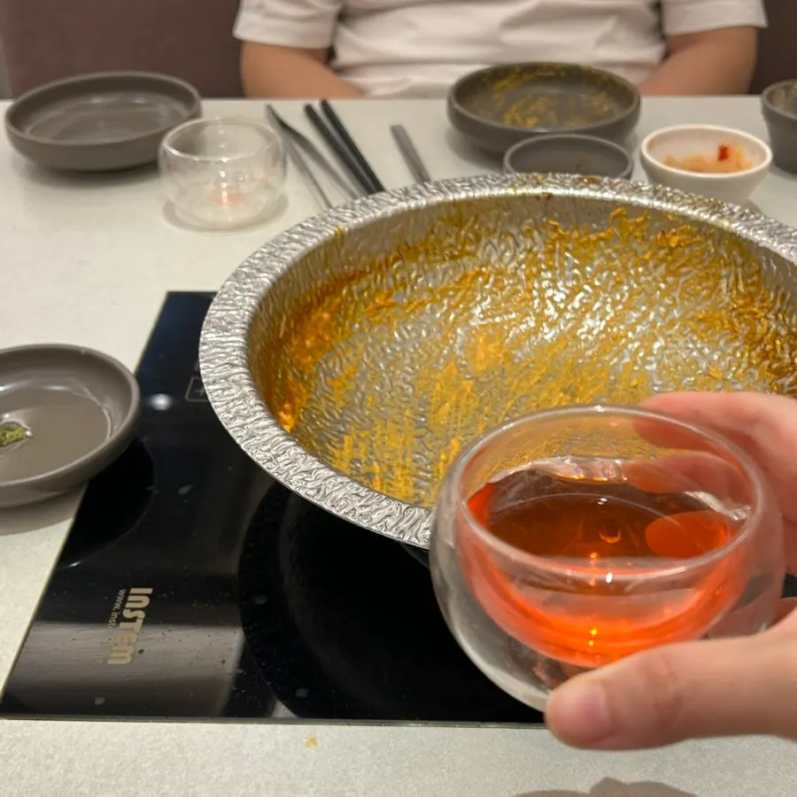 후식 오미자차