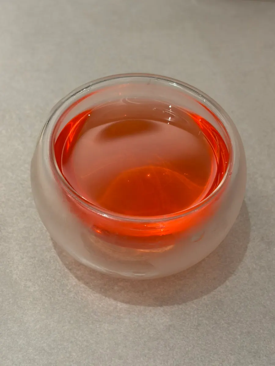 Omija tea served after the meal