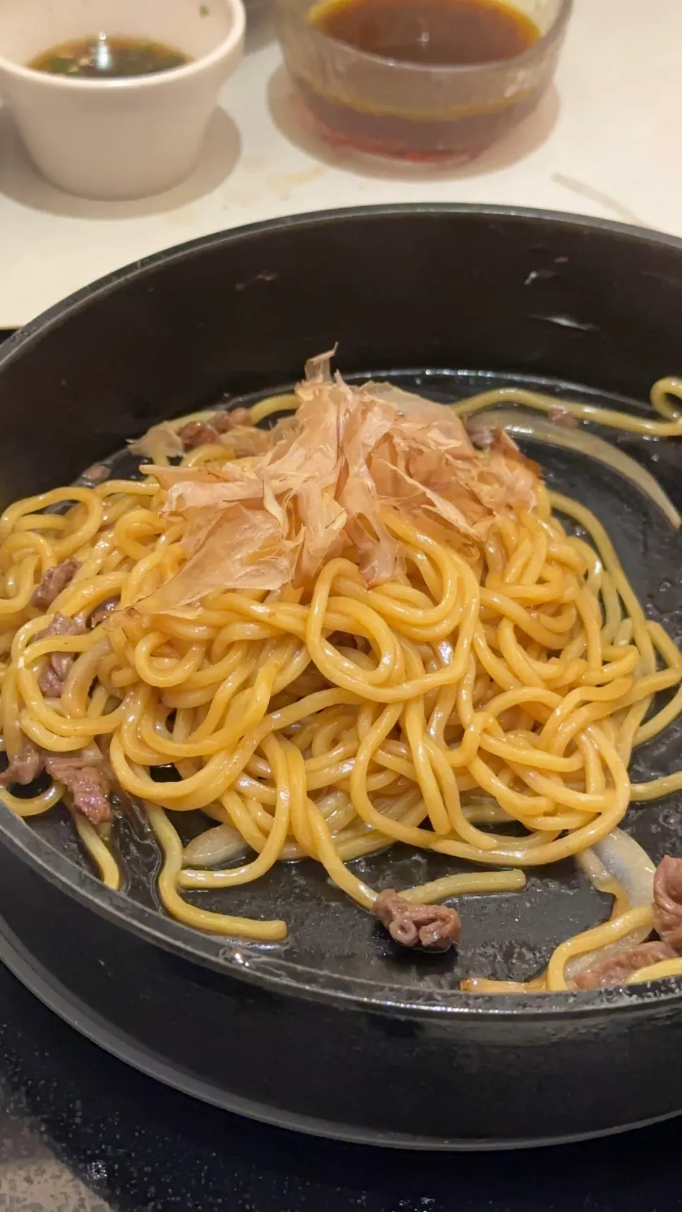 스키야끼 육수 마무리 야끼소바