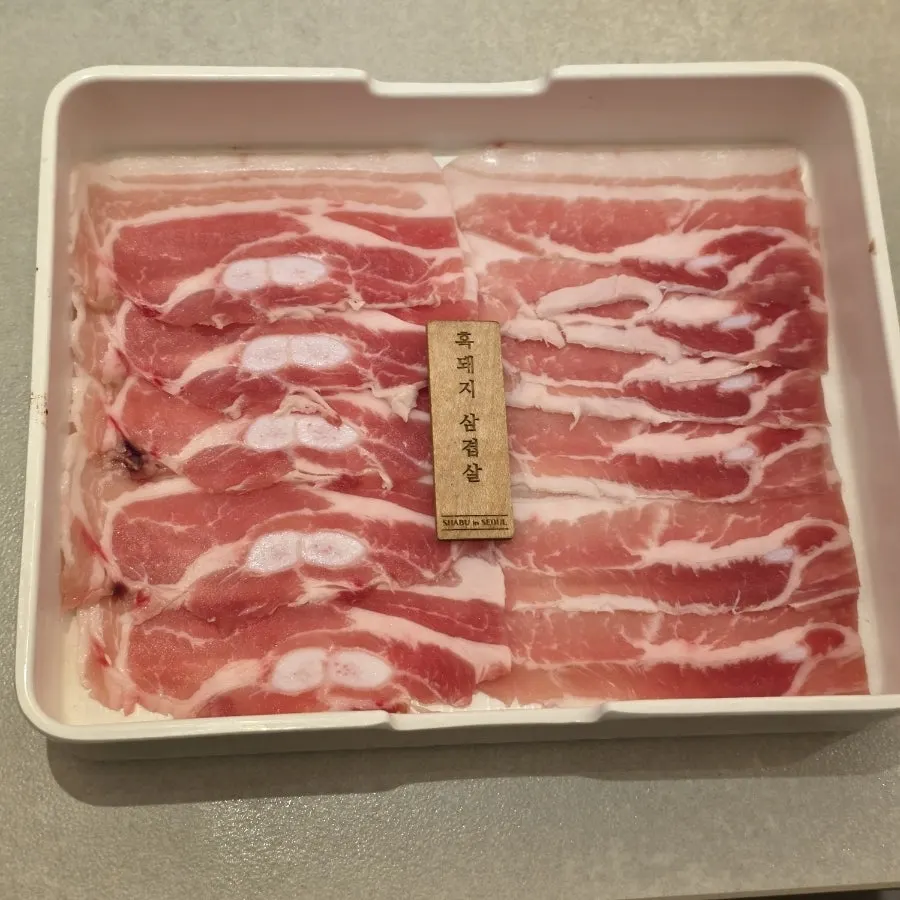 샤브인서울 합정점 식사 마무리 테이블