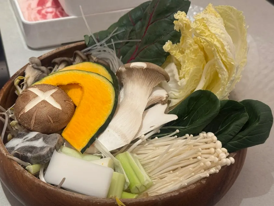 Thinly sliced beef for shabu-shabu