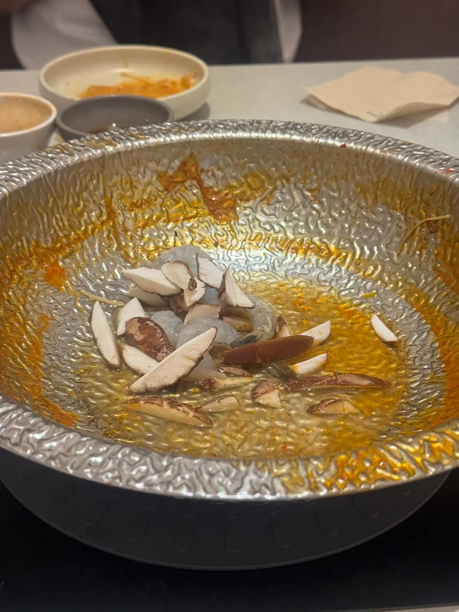 Finished rose-flavored risotto