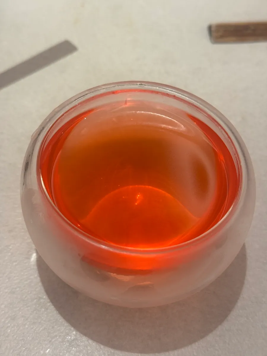 Omija tea served after the meal