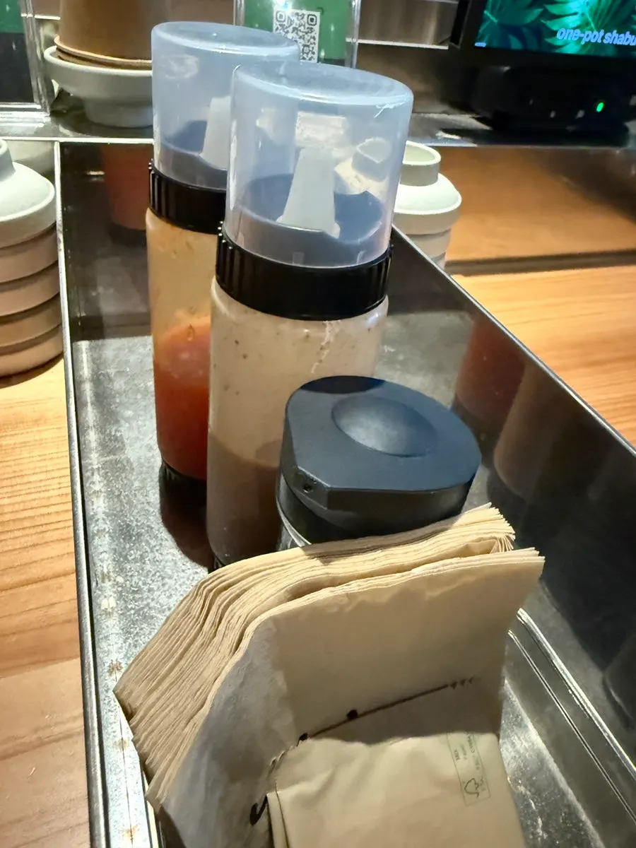 Solo seat at Nahonsha with an induction burner set up