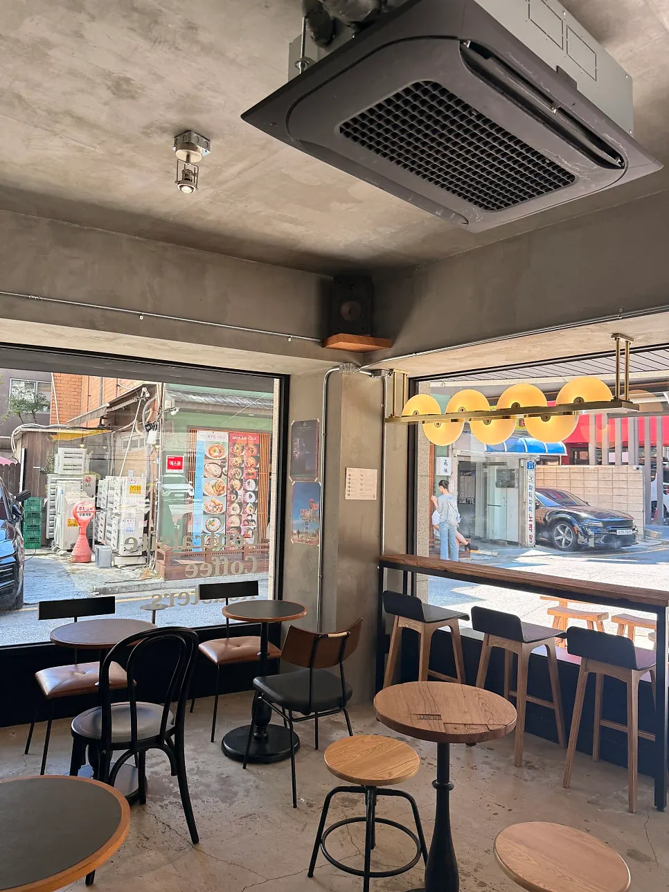 A spot inside the café with natural light