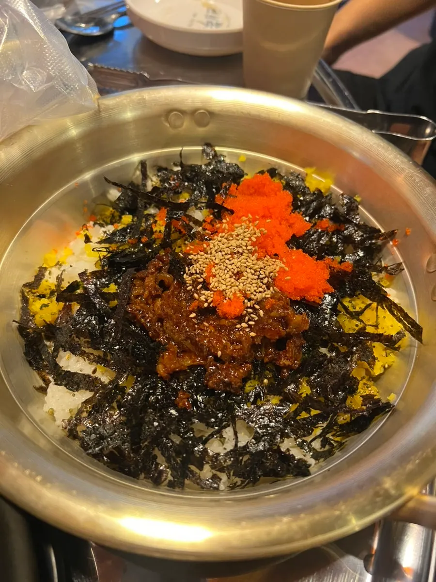 Spicy rice balls served with pork ribs