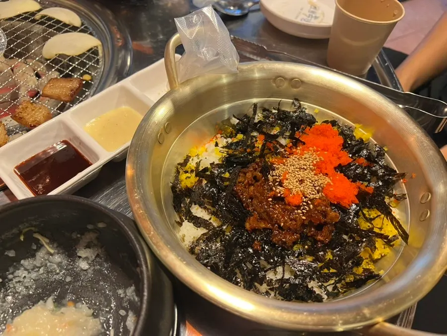 Tear-gas rice balls and steamed egg