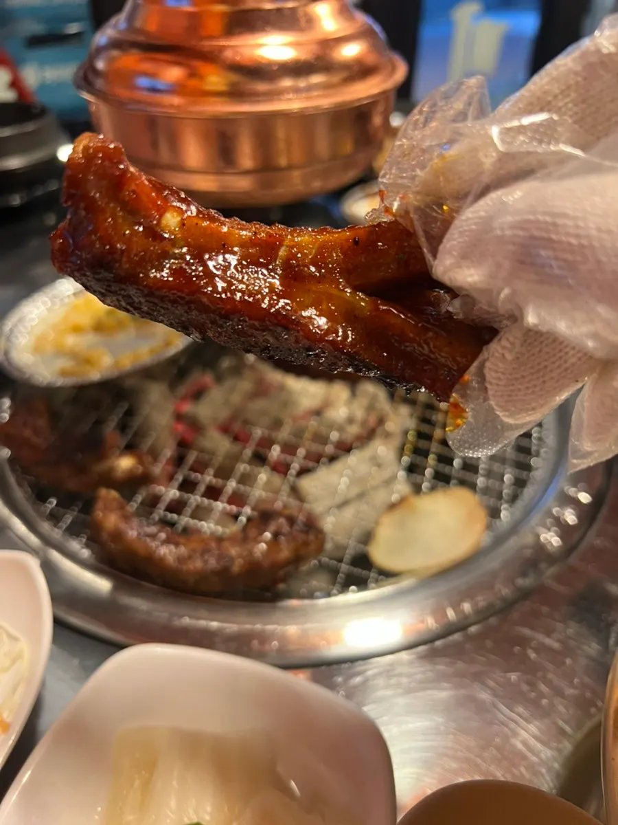 Spicy pork ribs in a warmly seasoned sauce