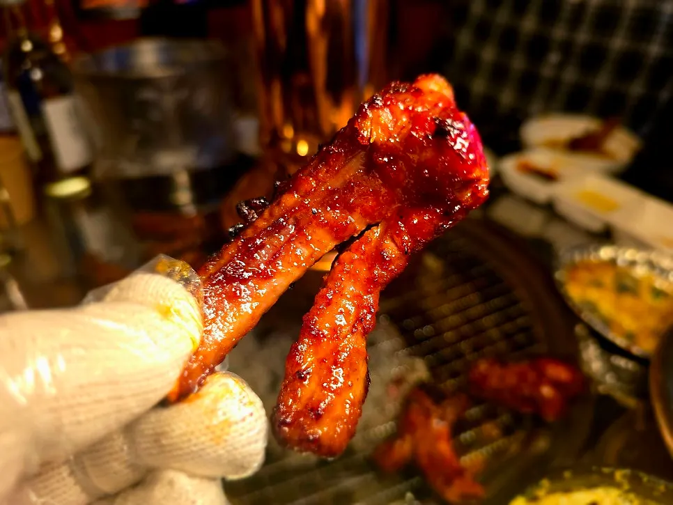 Extra order of spicy marinated pork ribs