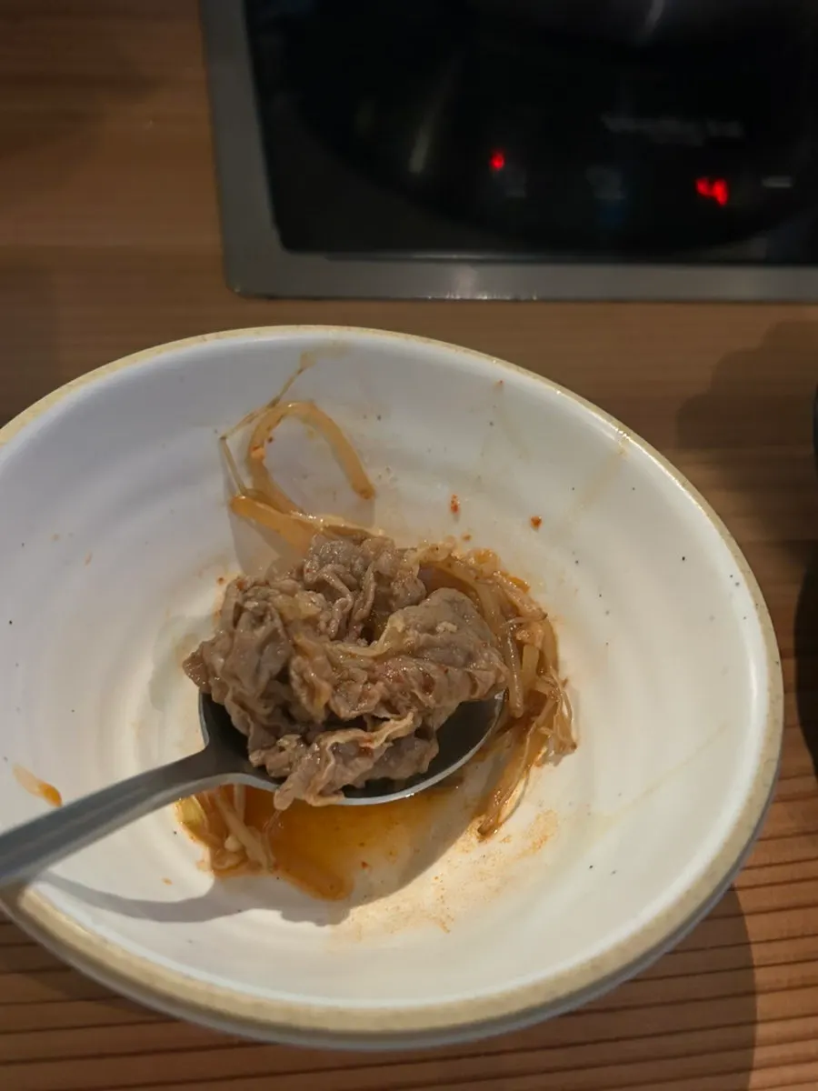 Meat cooked in spicy broth