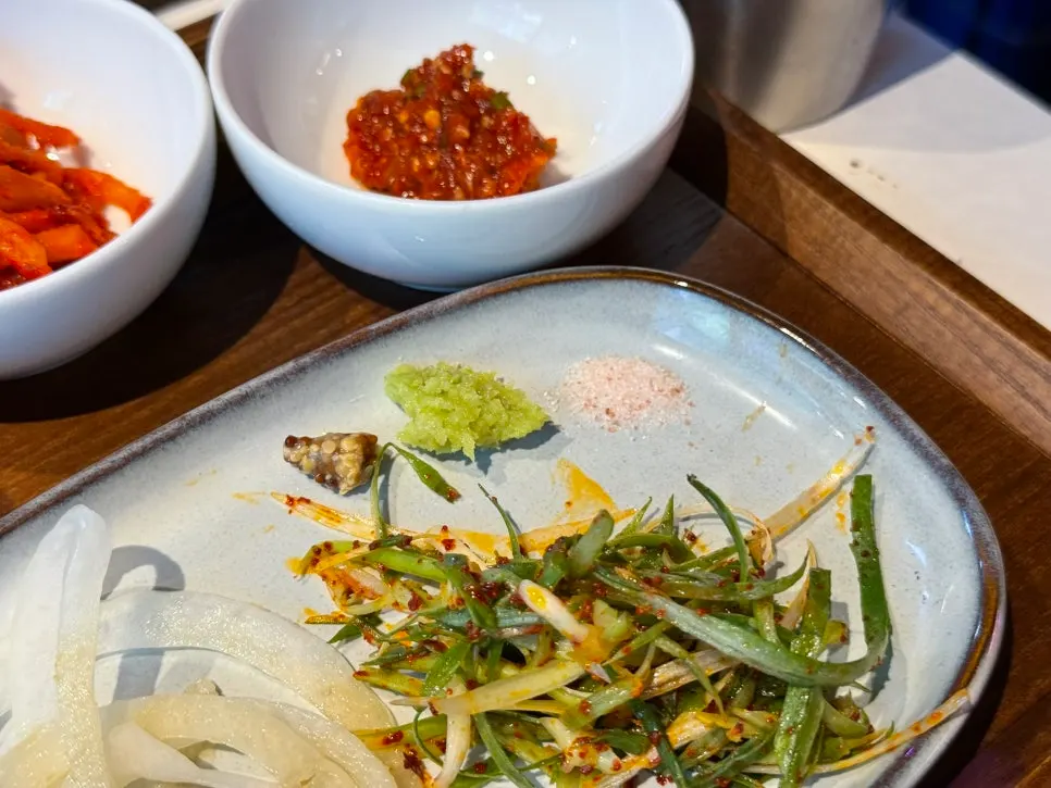 Onion and green onion shred side dishes
