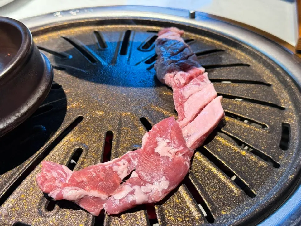 Pork specialty cuts on the grill