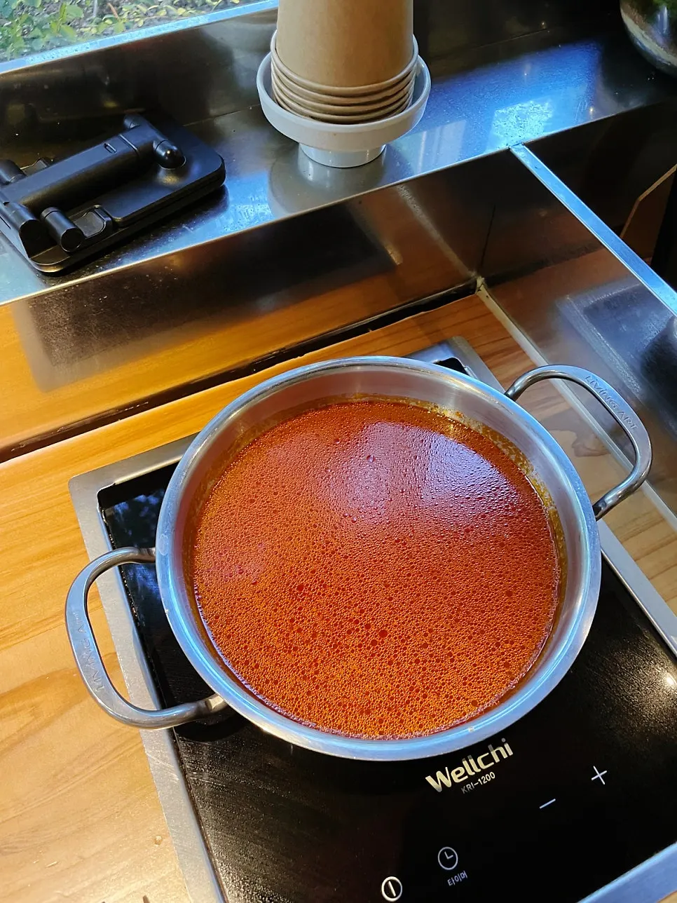 A plate of shabu-shabu ingredients at Nahonsha