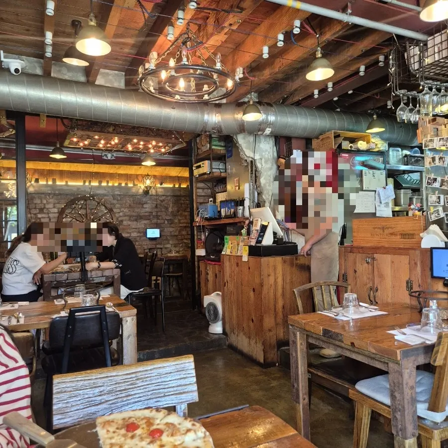 A corner of the restaurant that feels like a slice of Italy
