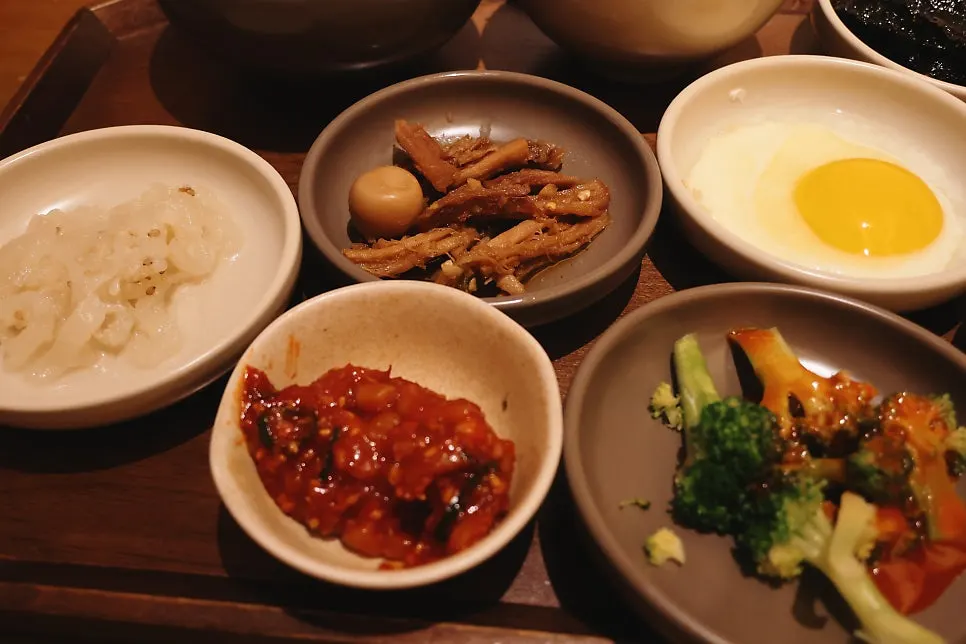 Crunchy pickled radish and other neat side dishes