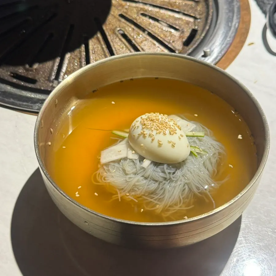 Water naengmyeon with icy broth