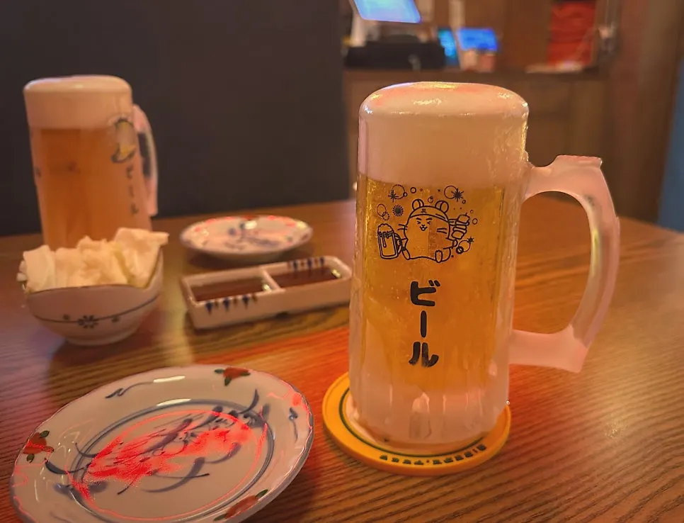 Tori iced draft beer