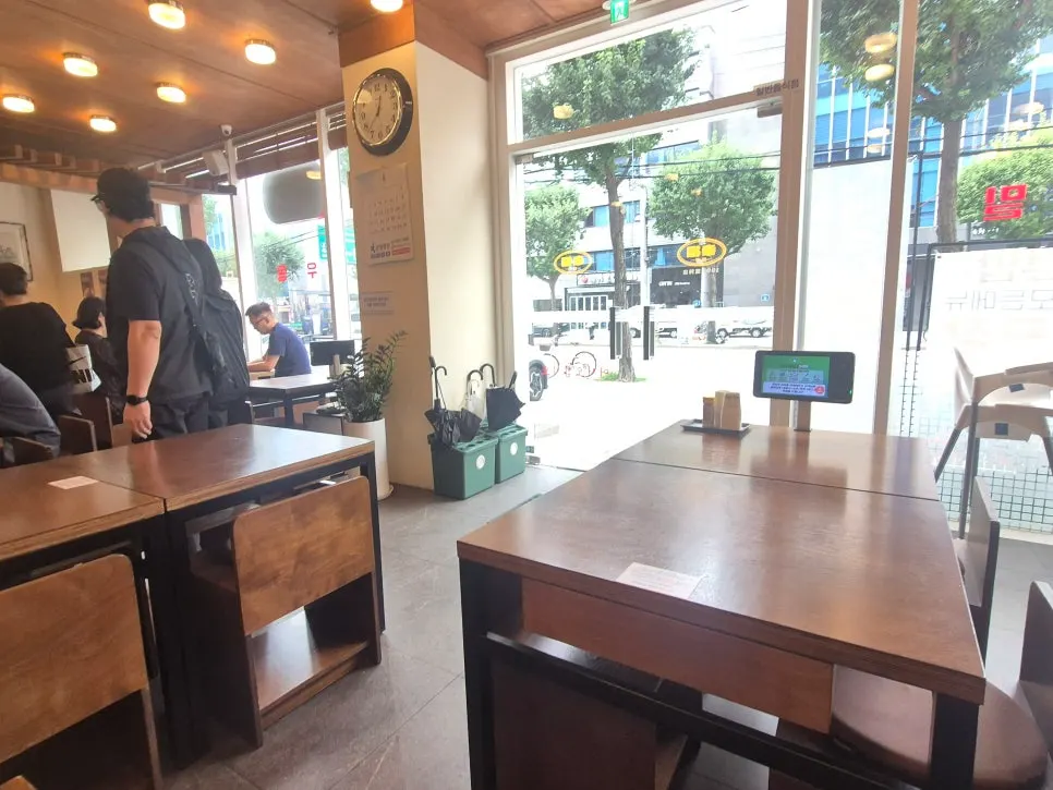 Interior of the restaurant with spacious seating