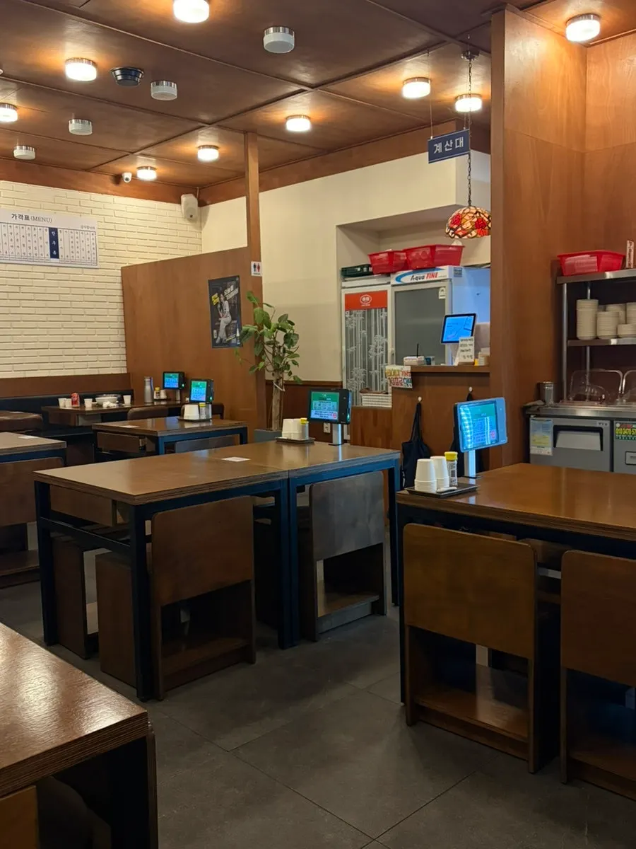 Clean seating inside the restaurant