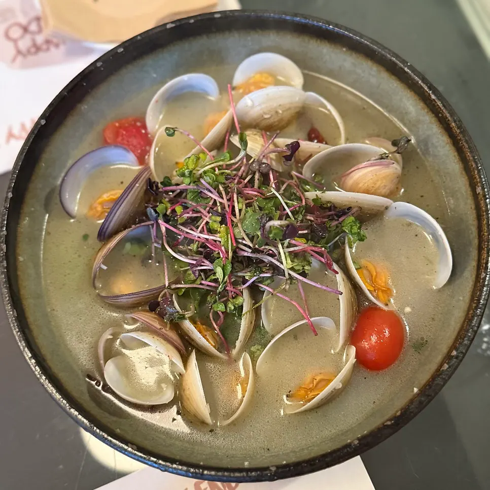 모시조개 술찜 국물