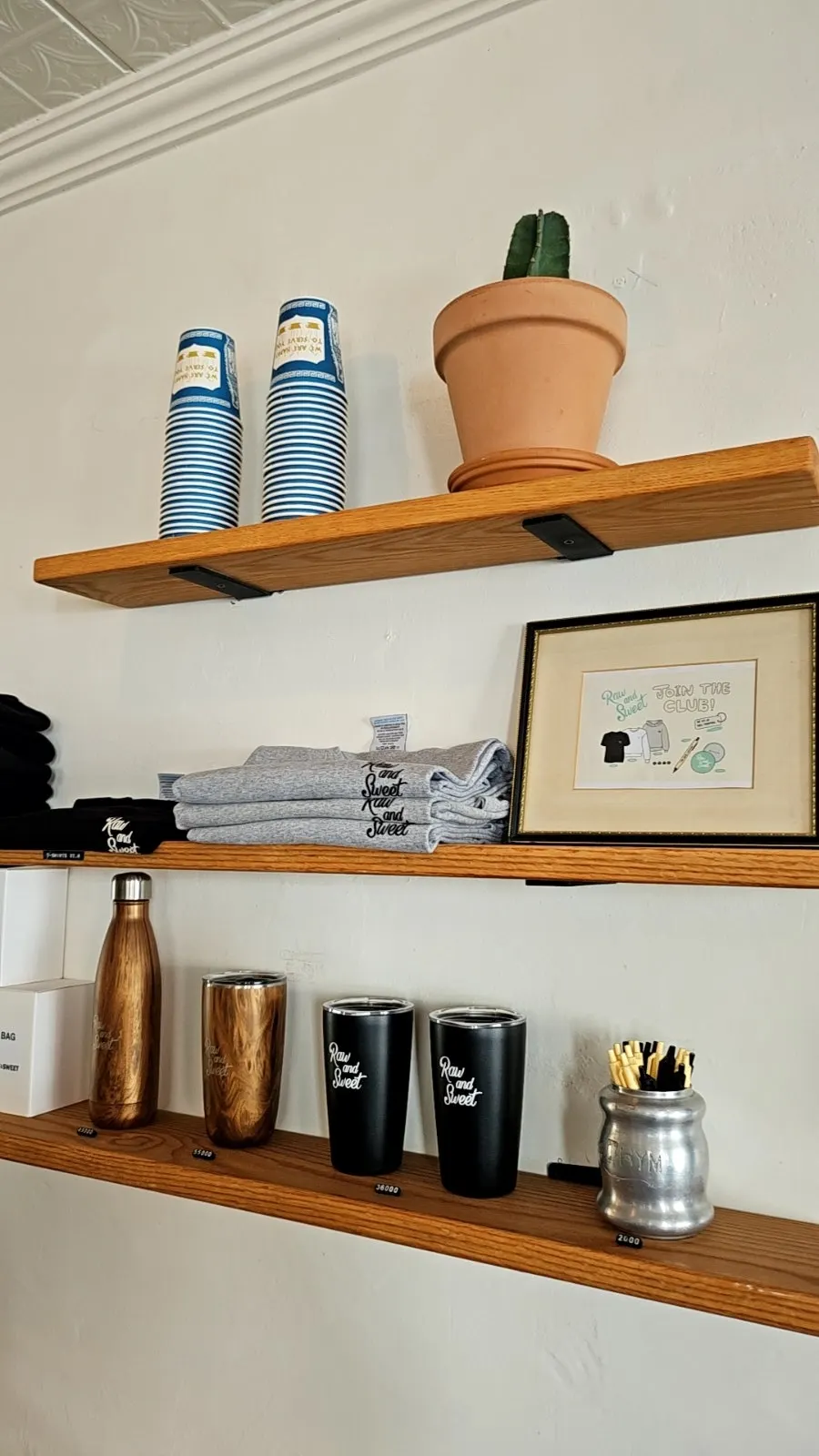 Bakery interior filled with small decorative items