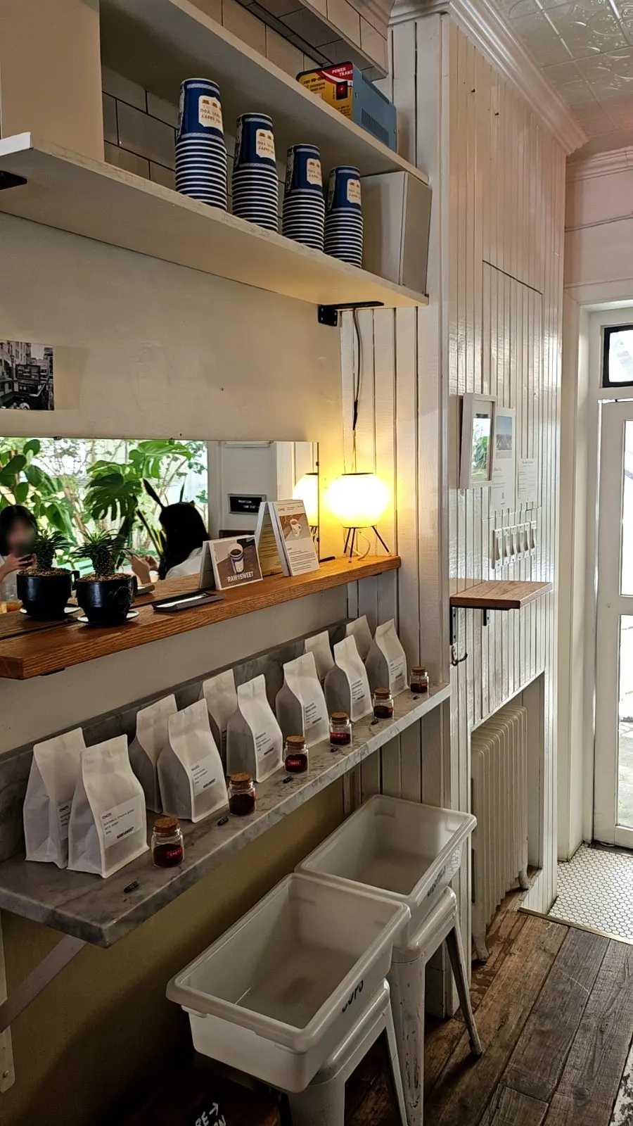 Small but charming interior of the bakery