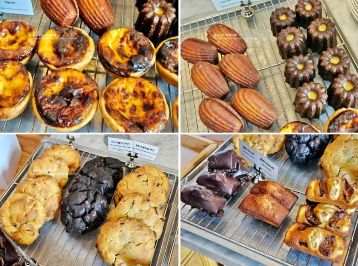 Full view of Low & Sweet Bakery's pastry case