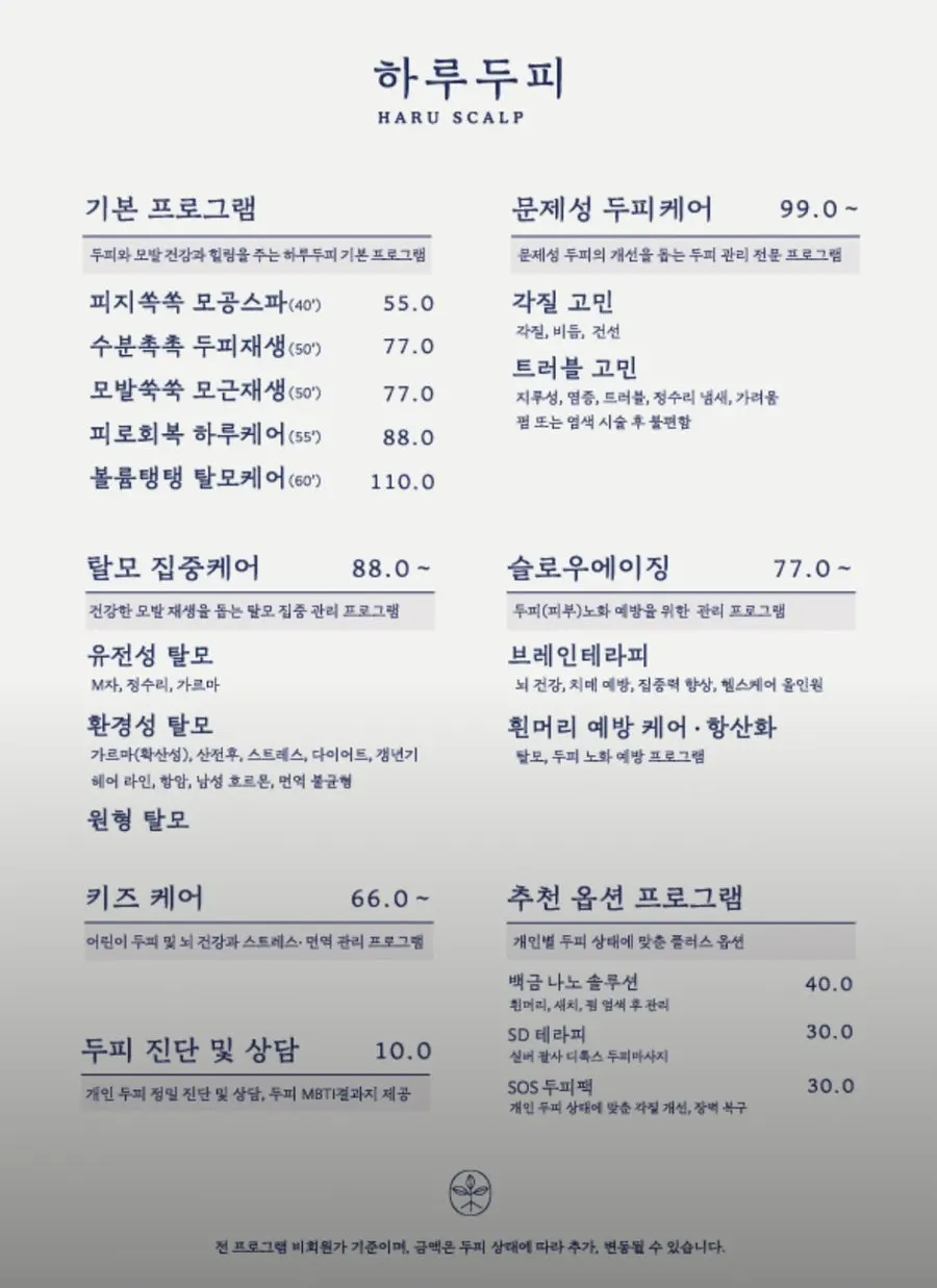 두피 진단 결과 설명 화면