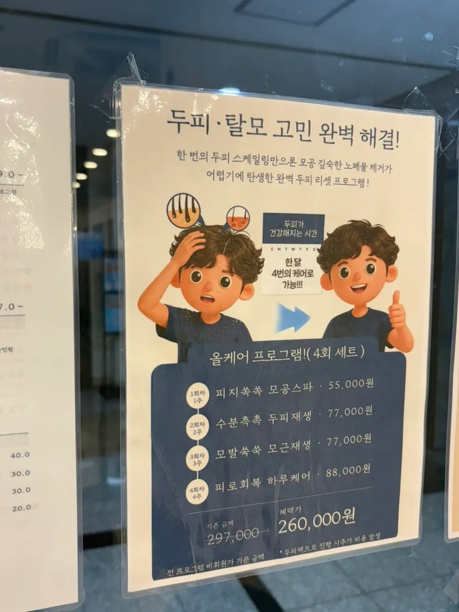 두피 관리 프로그램 안내
