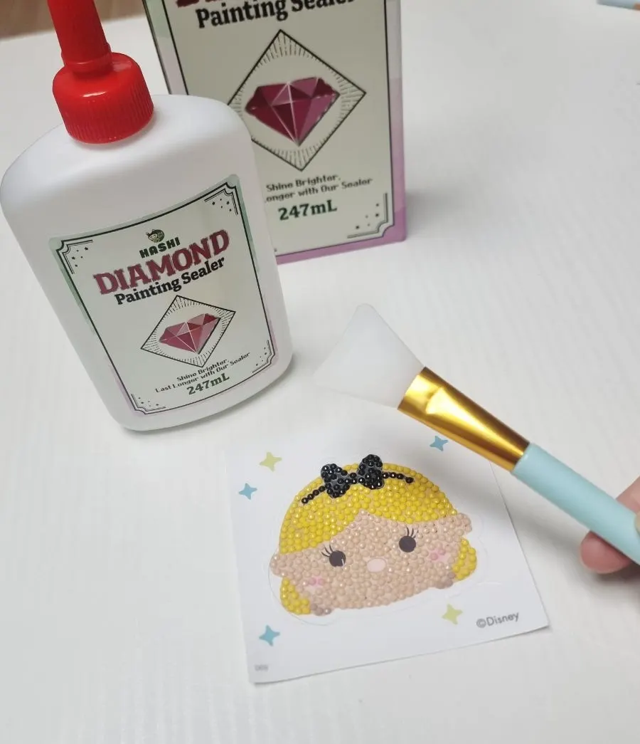코팅 전 아이 보석십자수 스티커