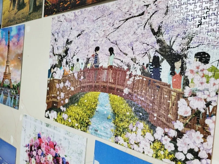 전시용으로 마감한 직소퍼즐