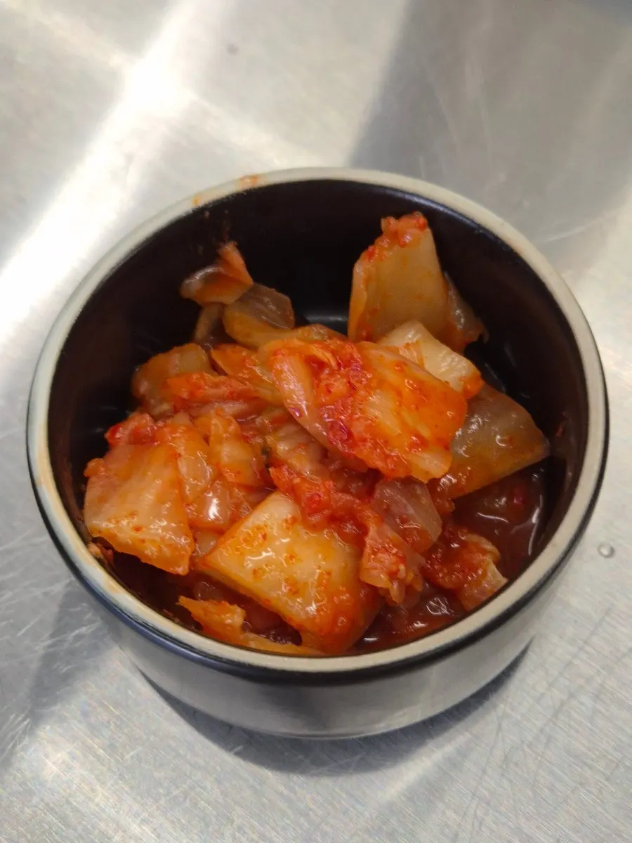 실비김치와 함께 먹는 카츠