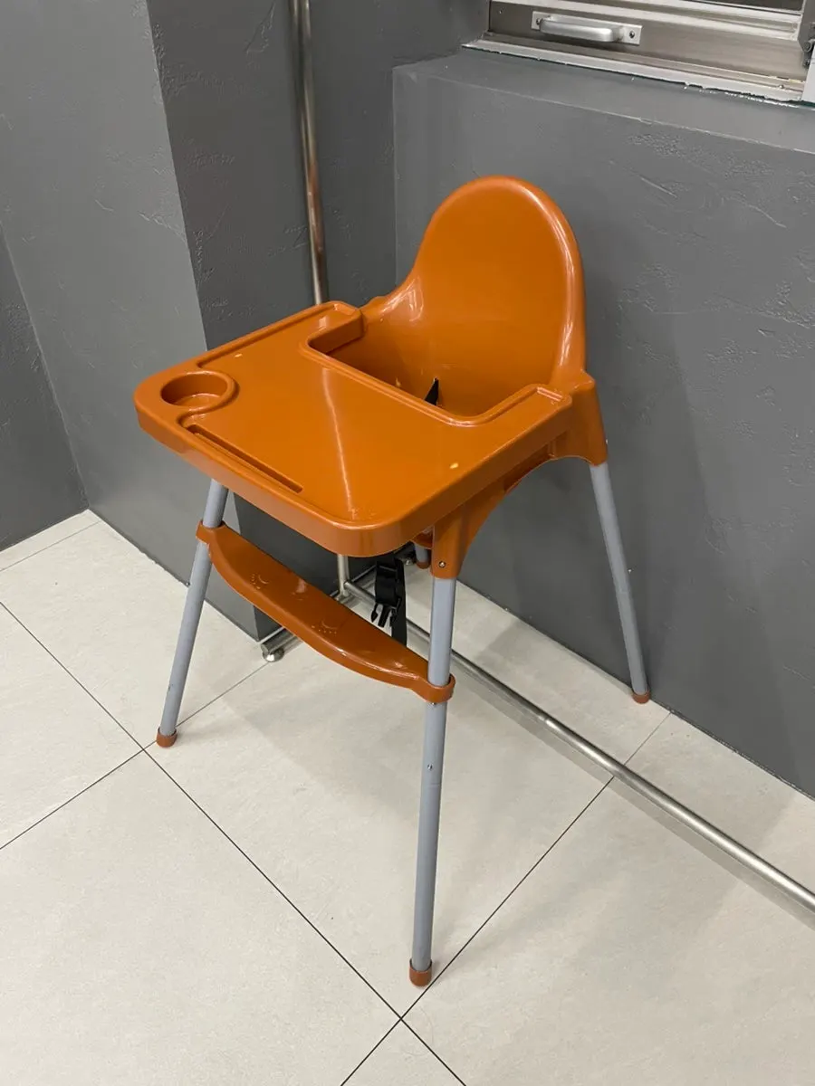Baby chair set up in the restaurant