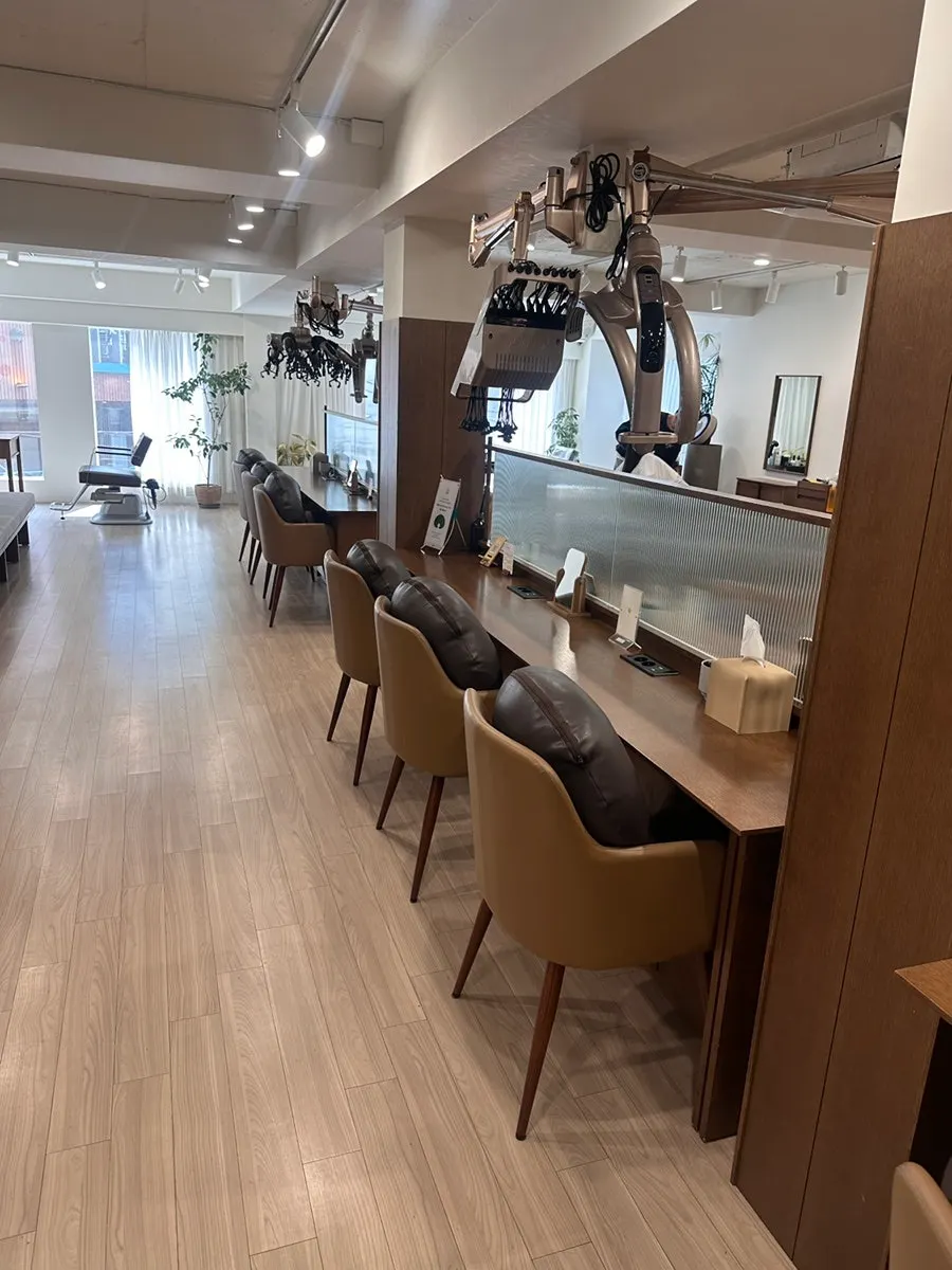 Neatly arranged treatment space at Heeol Hair Gangnam Flagship Store
