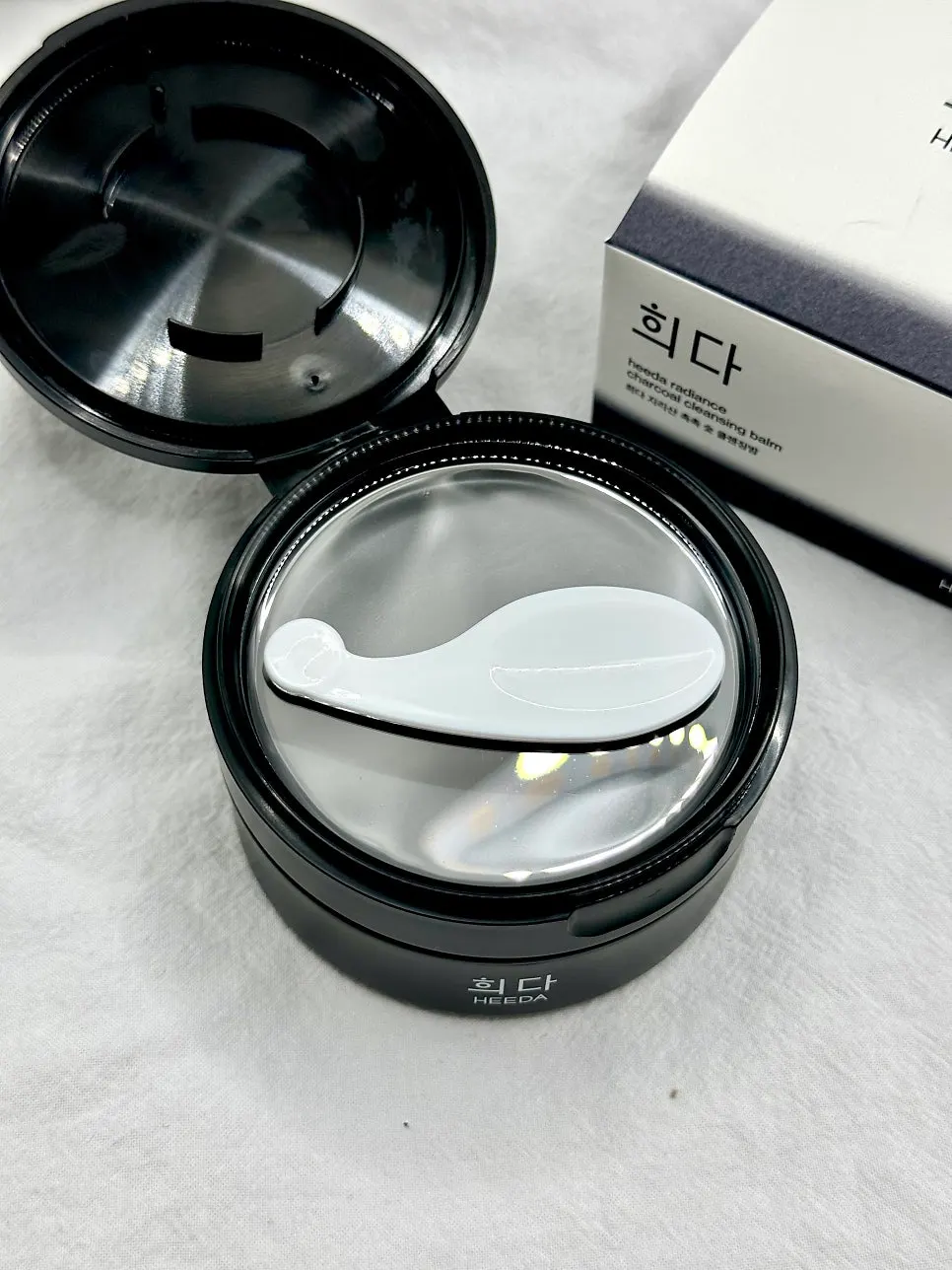 Blackhead cleansing balm first-use test: HEEDA Jirisan Charcoal