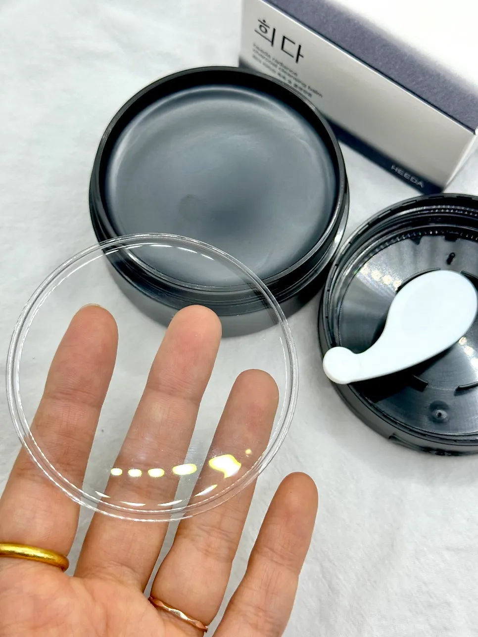 Blackhead cleansing balm first-use test: HEEDA Jirisan Charcoal