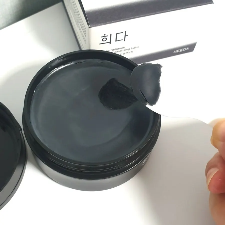 숯 클렌징밤 데일리 사용감과 색조 세정, 희다 촉촉 숯 클렌징밤