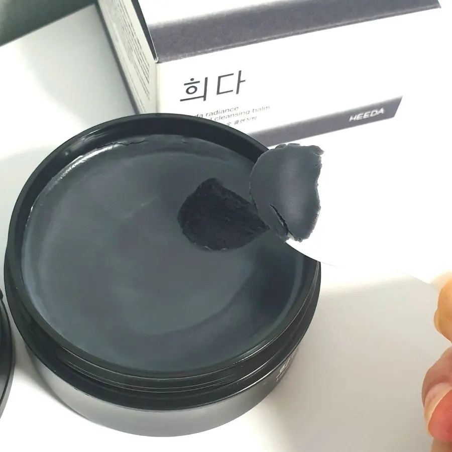 숯 클렌징밤 데일리 사용감과 색조 세정, 희다 촉촉 숯 클렌징밤