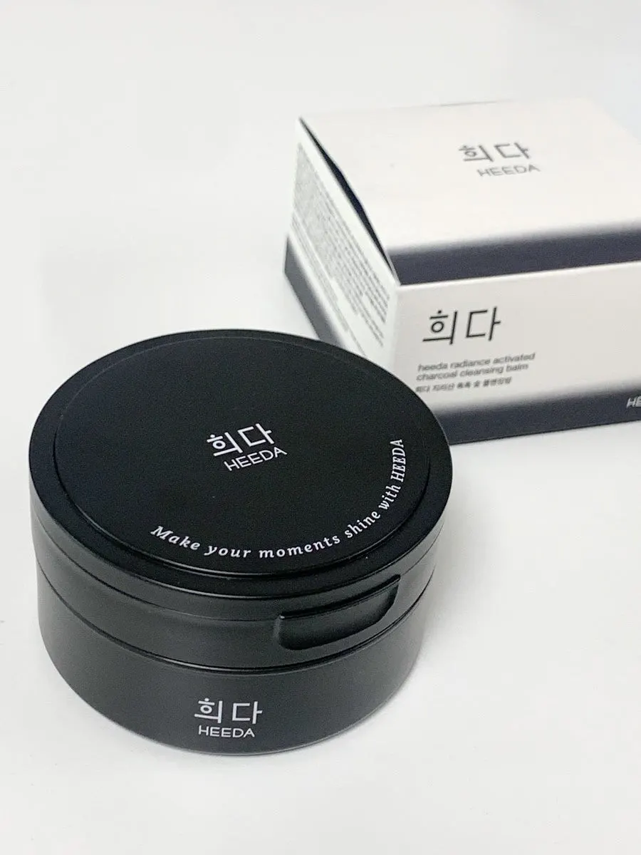 Cleansing balm for dehydrated-oily skin: HEEDA charcoal balm