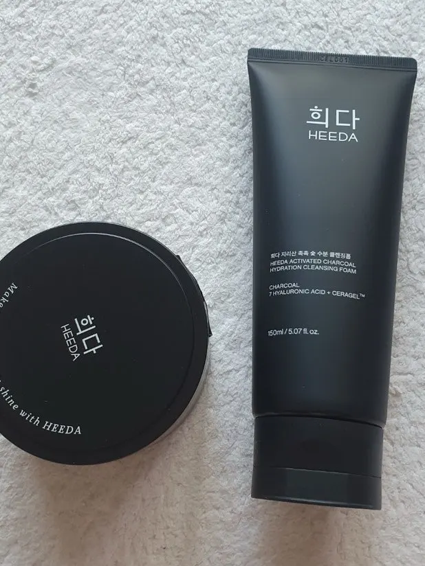 Charcoal cleansing duo for sensitive skin: HEEDA Jirisan set
