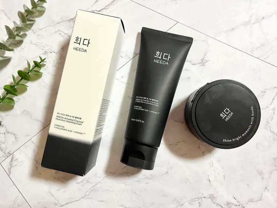 Cleansing foam for dry winter skin: HEEDA Jirisan Charcoal