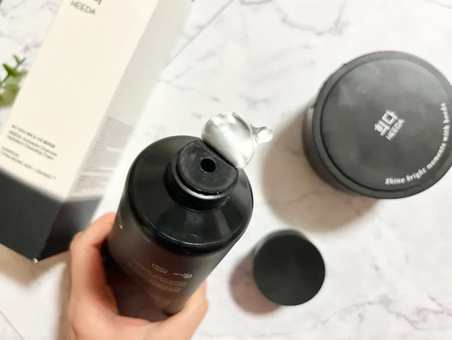 Cleansing foam for dry winter skin: HEEDA Jirisan Charcoal