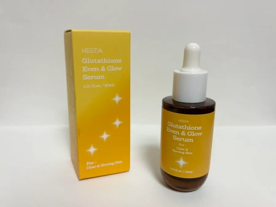 Glutathione glow serum for sensitive skin: HEEDA Glow Serum