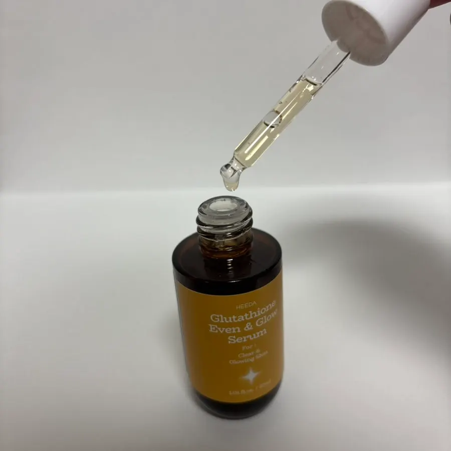Glutathione glow serum for sensitive skin: HEEDA Glow Serum