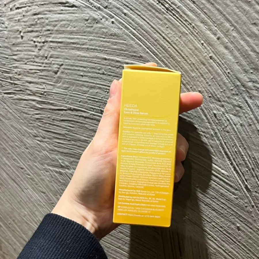 Non-sticky glutathione glow serum: HEEDA High-End Glow Serum