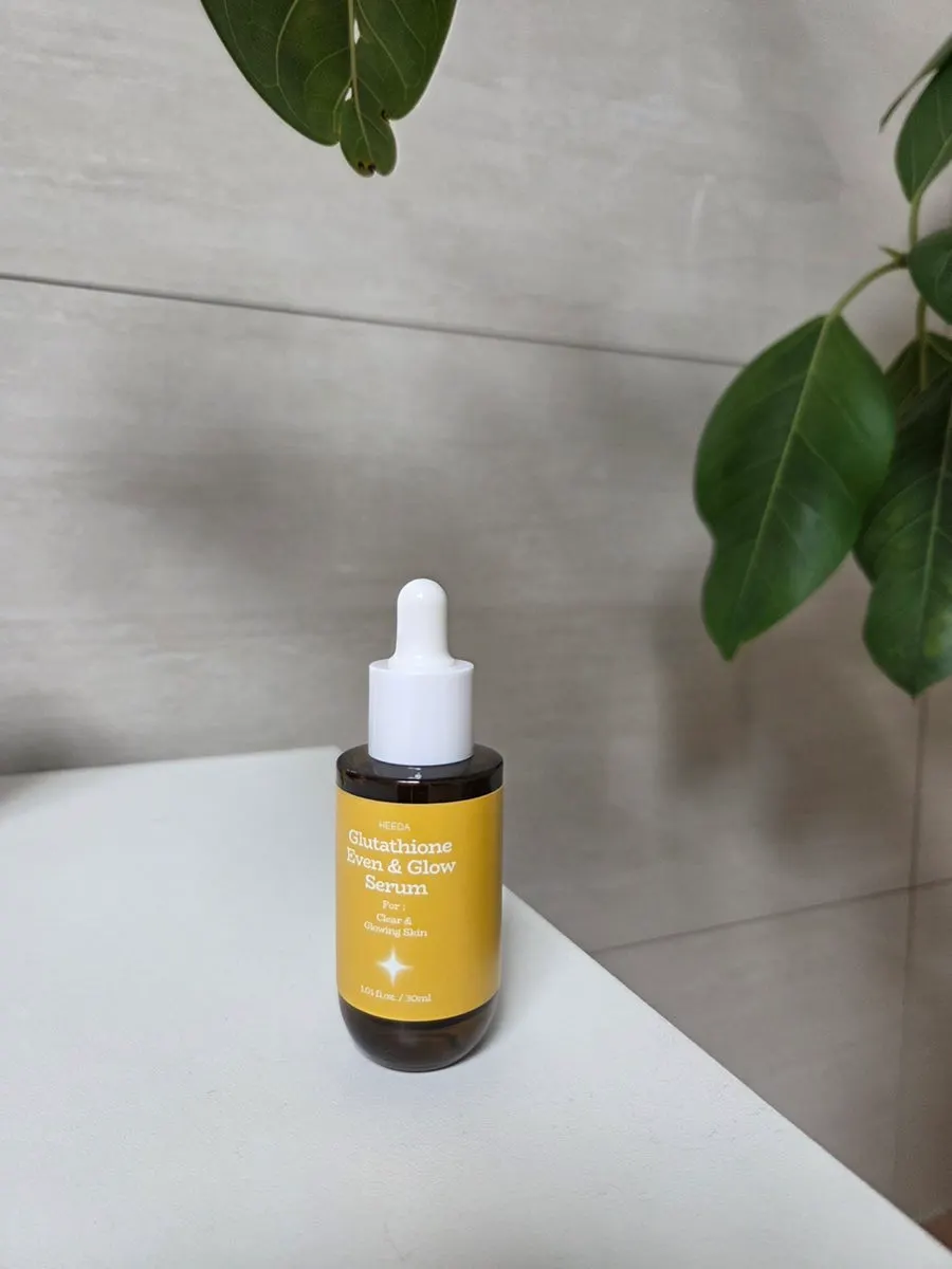 Brightening serum for dry skin: HEEDA Glutathione Glow Serum